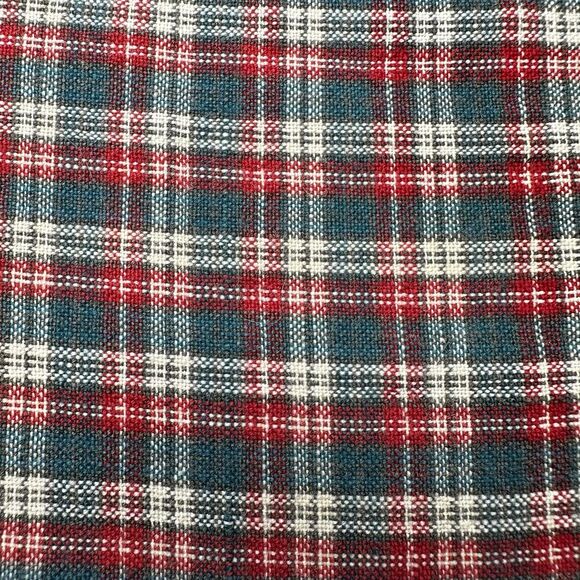 Vintage Pendleton Woolen Mills Mens Button Up Shirt Green Red Plaid Short Sleeve - Picture 8 of 10